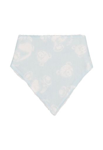 Palm Angels Kids teddy bear-print print - Blau