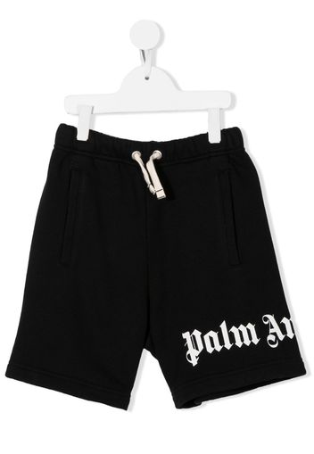 Palm Angels Kids logo-print shorts - Schwarz