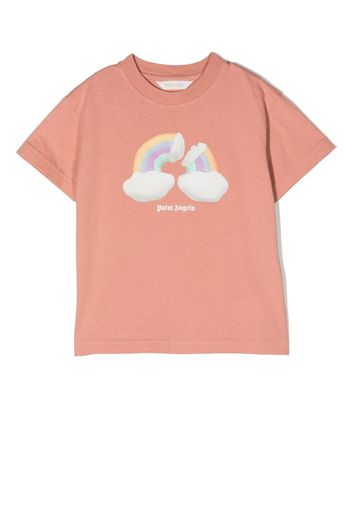Palm Angels Kids graphic-print cotton T-Shirt - Rosa