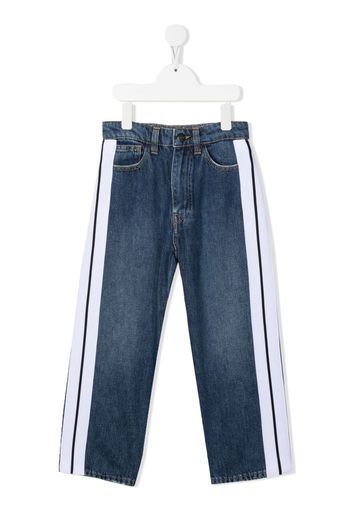 Palm Angels Kids side stripe-detail jeans - Blau