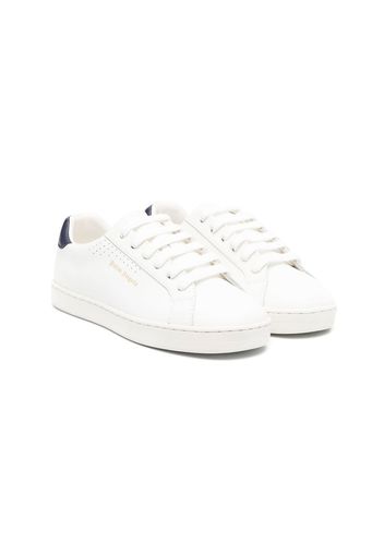 Palm Angels Kids logo-print low-top sneakers - Weiß