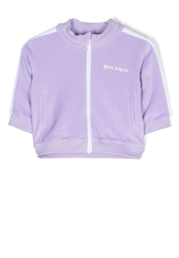 Palm Angels Kids logo-print track jacket - Violett