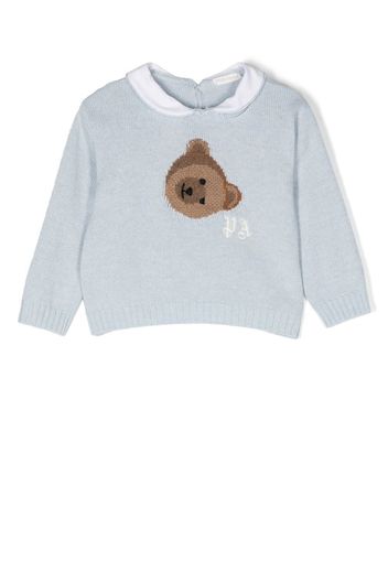 Palm Angels Kids palm angels PBXP001F22KNI0014160 blu 35%poliammide - 30%lana - 30%viscosa - 5%cashmere - Blau