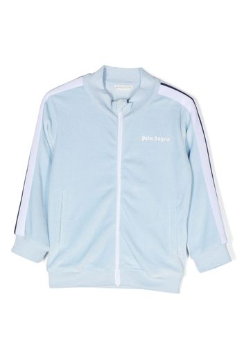 Palm Angels Kids logo-print jacket - Blau