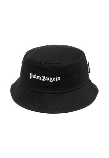 Palm Angels Kids Fischerhut mit Logo - Schwarz