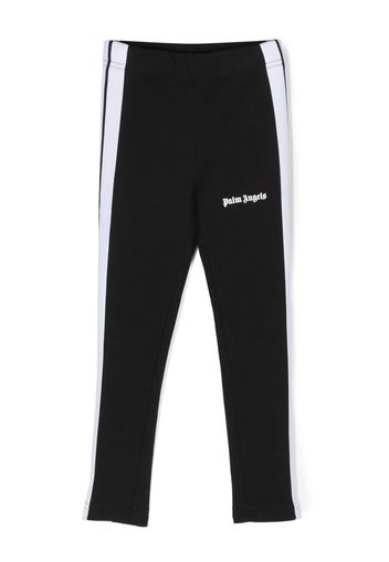 Palm Angels Kids side-stripe logo-print leggings - Schwarz