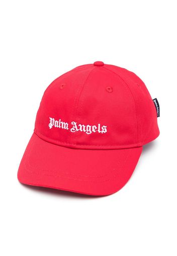 Palm Angels Kids embroidered-logo baseball cap - Rot