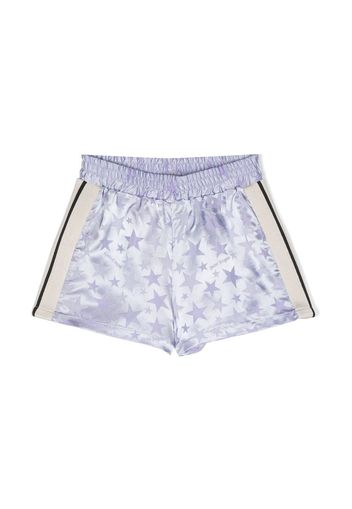 Palm Angels Kids star-print shorts - Violett