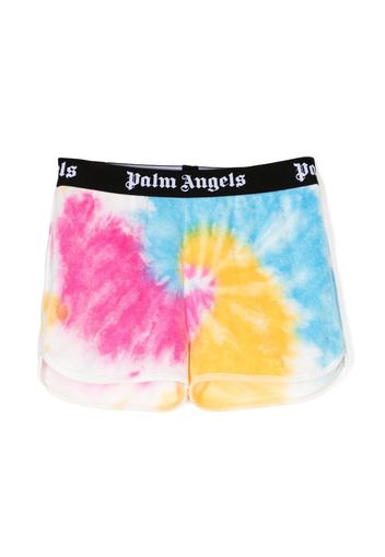 Palm Angels Kids tie dye sweat-shorts - Mehrfarbig