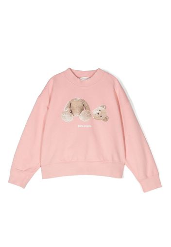 Palm Angels Kids graphic-print sweatshirt - Rosa