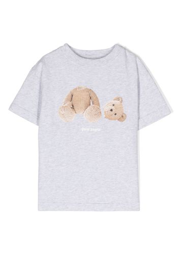 Palm Angels Kids graphic-print cotton T-shirt - Grau