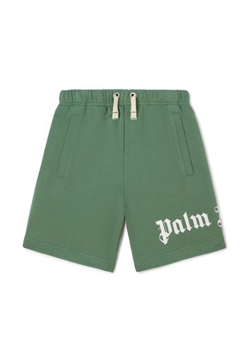 Palm Angels Kids Shorts mit Kordelzug - Grün