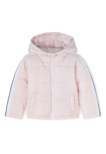 Palm Angels Kids Gefütterte Jacke mit Logo-Print - Rosa