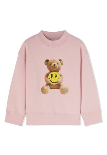 Palm Angels Kids Sweatshirt mit Teddy-Print - Rosa