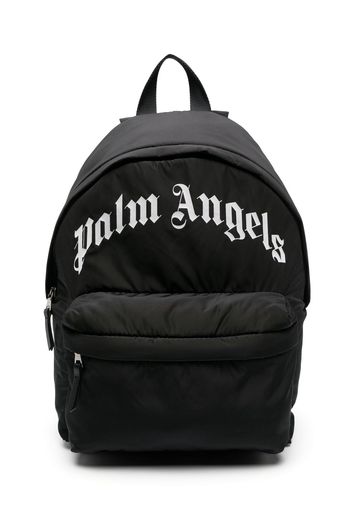 Palm Angels Kids logo-print zip-fastening backpack - Schwarz