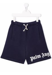 Palm Angels Kids CLASSIC OVER LOGO SHORT NAVY BLUE WHITE - Blau