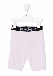 Palm Angels Kids CYCLIST LEGGINGS LILAC BLACK - Rosa