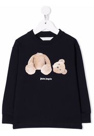 Palm Angels Kids PALM ANGELS BEAR TEE L/S NAVY BLUE BROW - Blau