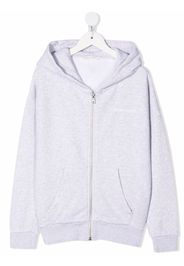 Palm Angels Kids CLASSIC OVER LOGO HOODIE ZIP MELANGE GRE - Grau