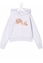 Palm Angels Kids PALM ANGELS BEAR HOODIE MELANGE GREY BR - Grau