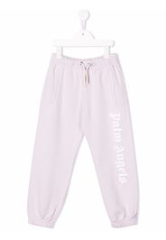 Palm Angels Kids CLASSIC OVER LOGO JOGGING LILAC WHITE - Violett
