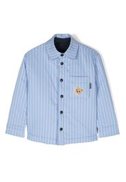 Palm Angels Kids mini-bear-patch overshirt - Blau