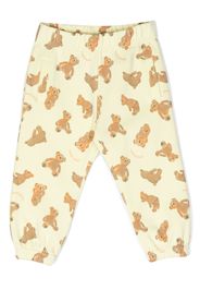 Palm Angels Kids Teddy-Bear print trousers - Gelb