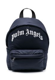 Palm Angels Kids logo-print backpack - Blau