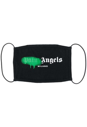 Palm Angels Mundschutz mit Spray-Logo - Schwarz