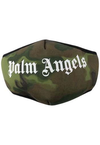 Palm Angels Mundschutz mit Camouflage-Print - Grün