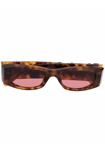 Palm Angels Palm Sonnenbrille mit eckigem Gestell - Braun