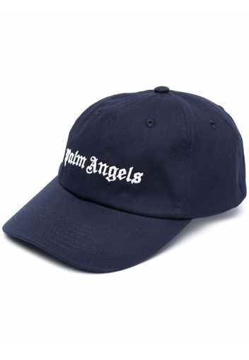 Palm Angels Baseballkappe mit Logo-Stickerei - Blau