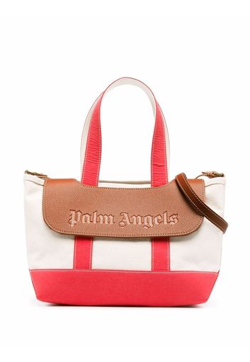 Palm Angels PALM BEACH CLASSIC TOTE RED BROWN - Nude