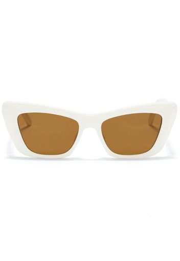 Palm Angels Hermosa rectangular-frame sunglasses - Weiß