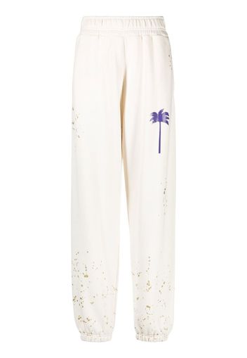 Palm Angels palm tree-print track pants - Weiß