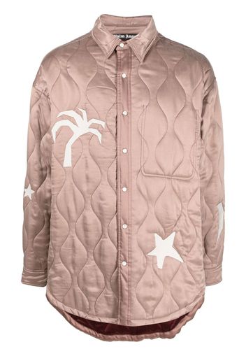 Palm Angels Life Is Palm quilted jacket - Nude