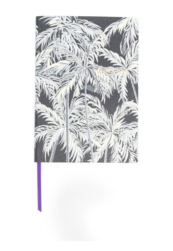 Palm Angels Notizbuch mit Palmen-Print - Grau