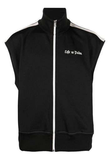 PALM ANGELS Sportjacke mit Slogan-Print - Schwarz