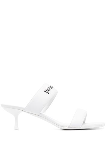 Palm Angels Logo Band 45mm mules - Weiß