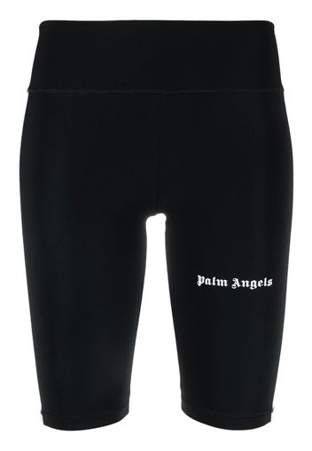 Palm Angels side-stripe cycling shorts - Schwarz