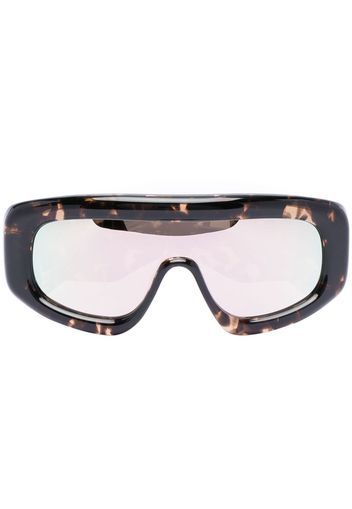 Palm Angels Carmel mask-frame sunglasses - Braun