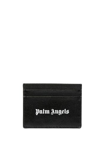 Palm Angels logo-print cardholder - Schwarz