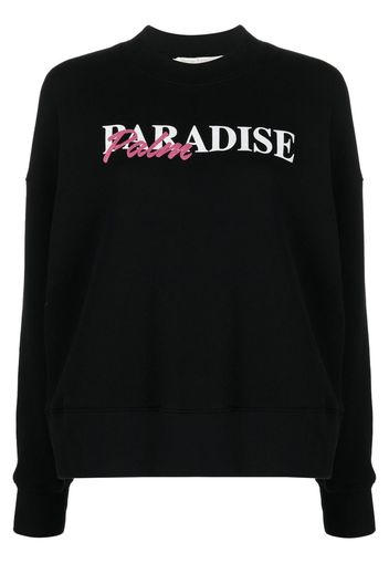 Palm Angels Paradise Palm print sweatshirt - Schwarz