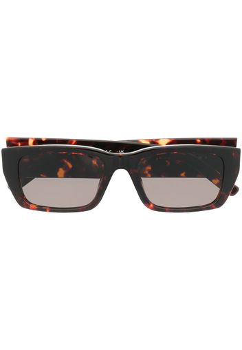 Palm Angels tortoiseshell-effect square-frame sunglasses - Braun