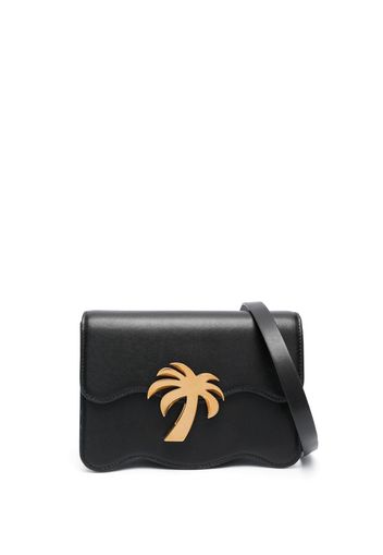 Palm Angels Palm Beach leather shoulder bag - Schwarz