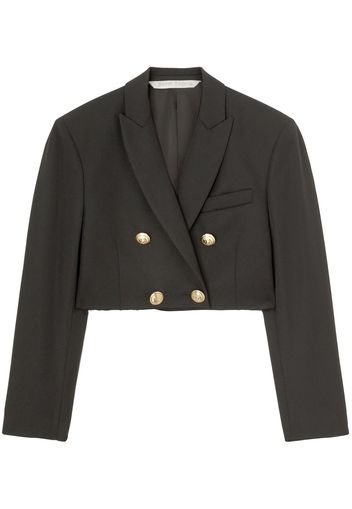 Palm Angels cropped double-breasted blazer - Schwarz