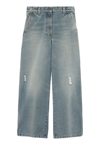 Palm Angels Paris wide-leg jeans - Blau