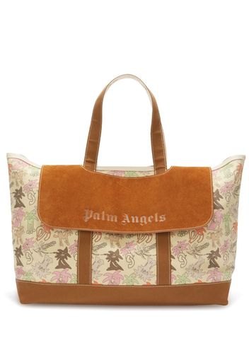 Palm Angels Palmity Shopper mit Print - Nude