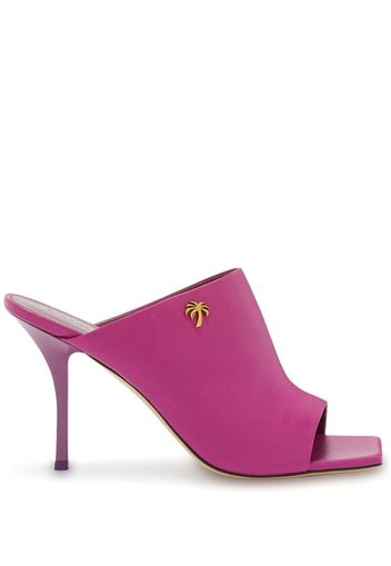 Palm Angels Mules aus Leder 90mm - Rosa