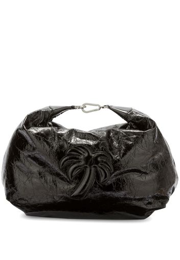 Palm Angels Schultertasche aus Leder - Schwarz